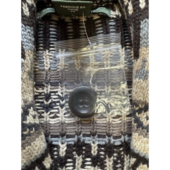 Eddie Bauer Women Cardigan Sweater Sz XL Button Front Pockets Cotton NWOT Cabin - Picture 10 of 16